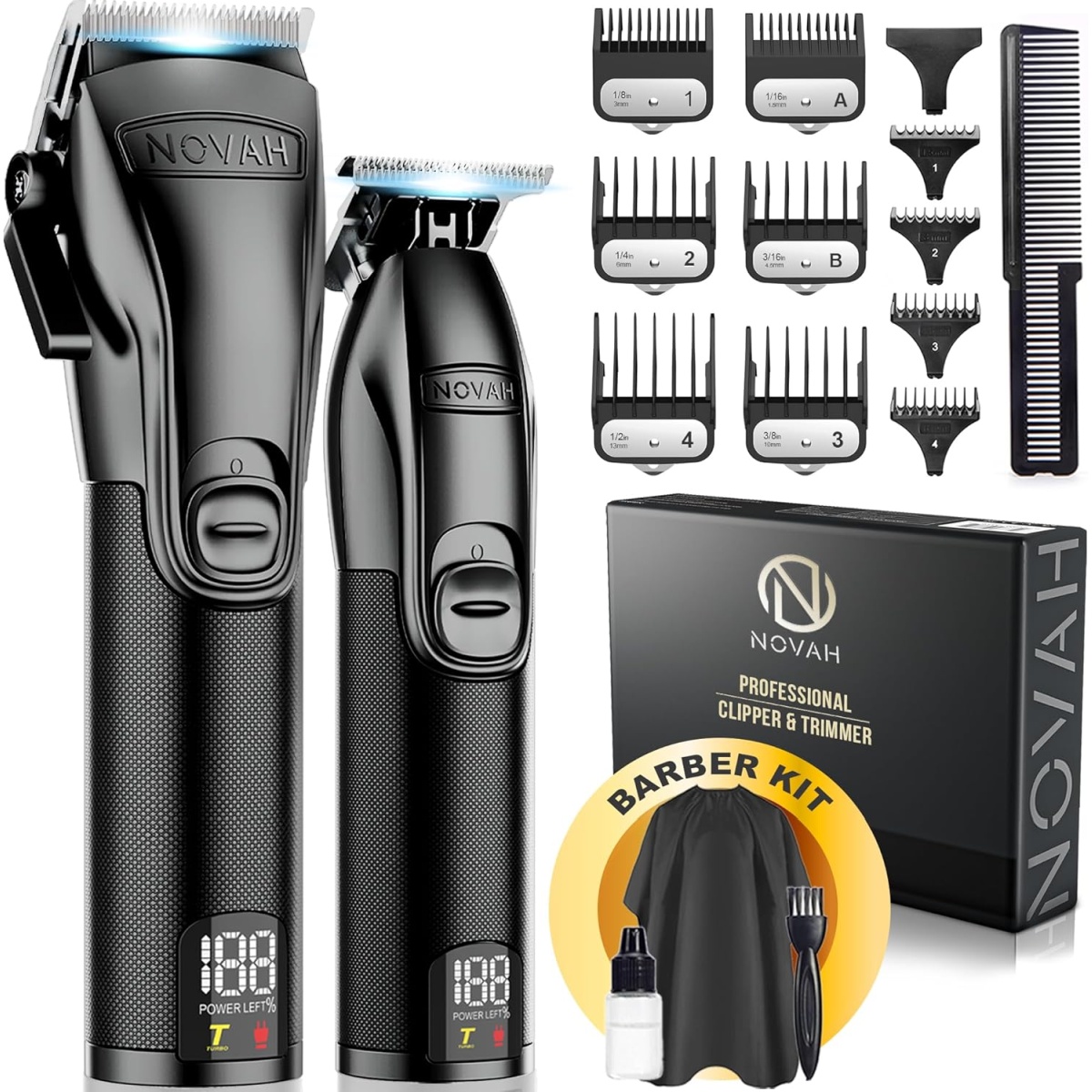 NOVAH Professional Hair Clippers for Men